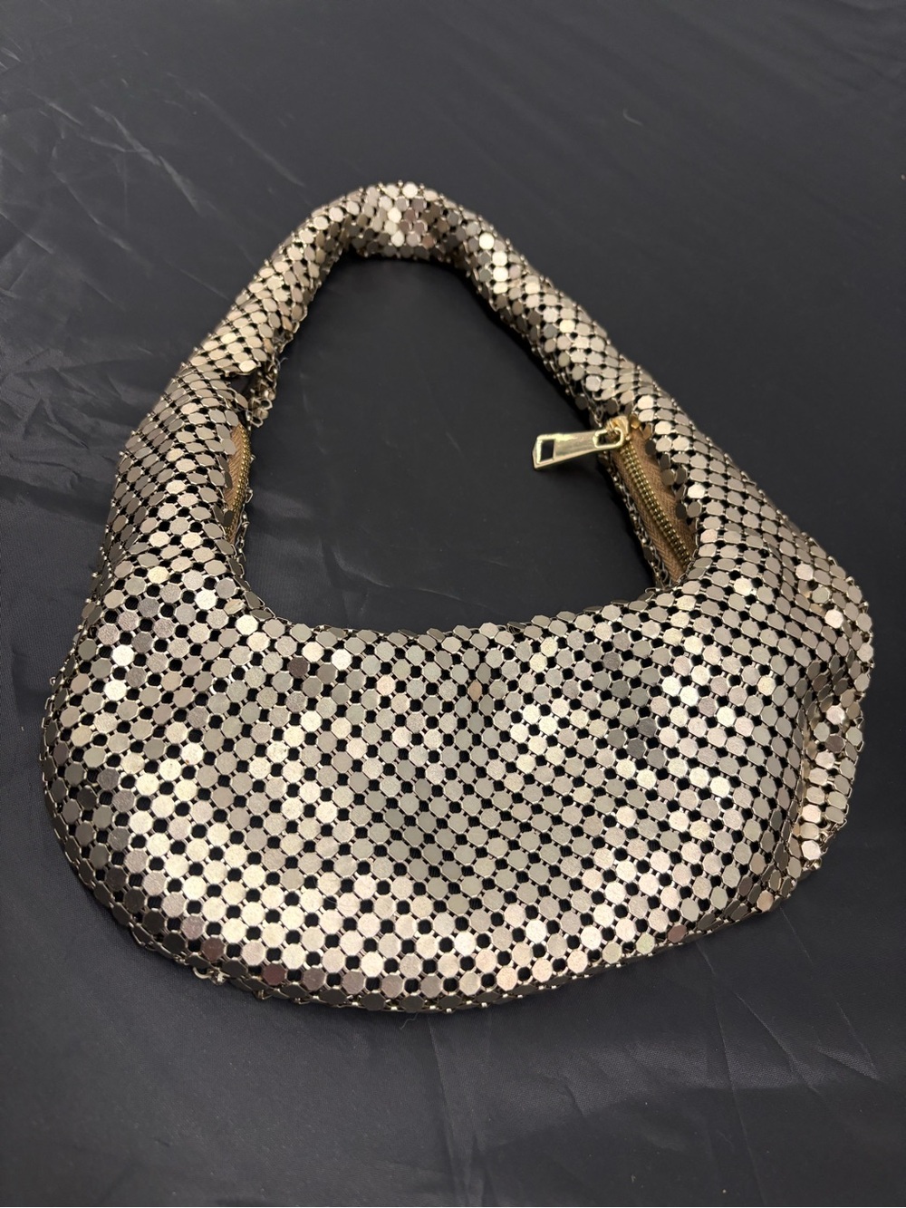 Urban Expressions Gold Sequin Shoulder Bag